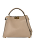 Peekaboo Essentially, £1,900, Handbags, Beige, Leather, Front view